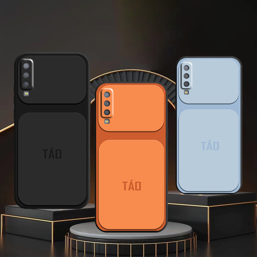 เคส Samsung A7 2018 / A9 2018 พิมพ์ลายสีพื้นฐาน