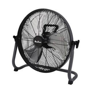พัดลมเหล็กโซลาร์เซลล์ 15 นิ้ว พร้อมแบตเตอรี่ครบชุด GIANTTECH รุ่น SL-TQ16 สีเทา