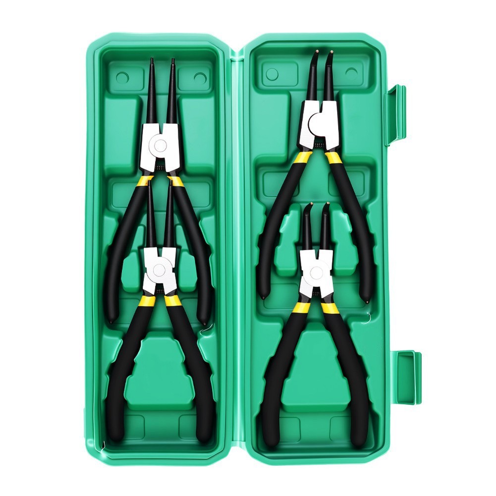 new24 4 ชิ้น Circlip Plier จมูก Plier Staight Bent Plier ยึด Snap Ring Remover