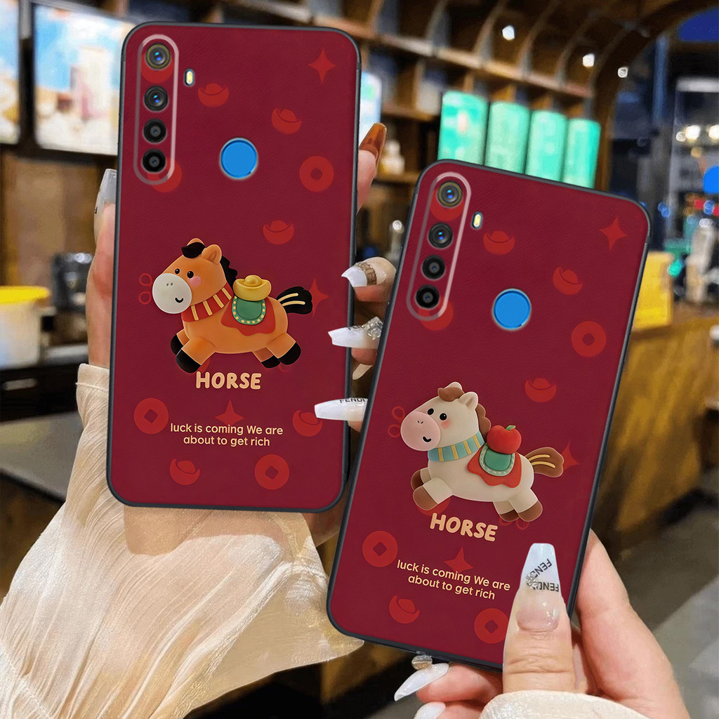 Realme C3 / 5 / REALME 5I / Realme Q / REALME 5 Pro / เคส REALME C3 พิมพ์ลาย Lucky Horse เพื่อโชคลาภ