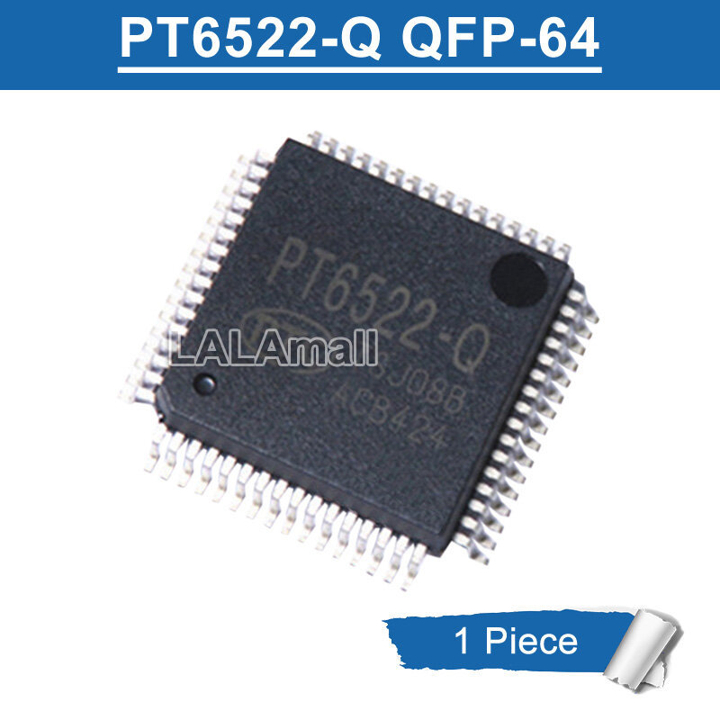 1 ชิ้น PT6522-Q QFP64 PT6522 QFP-64 จอแสดงผล LCD Driver ชิป IC ใหม่เดิม