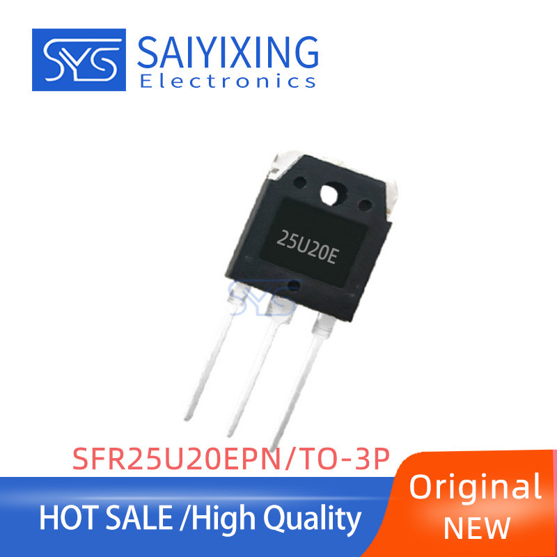 5PCS ใหม่ 25U20E บรรจุภัณฑ์ TO-3P Quick Recovery/ไดโอดประสิทธิภาพสูง SFR25U20EPN