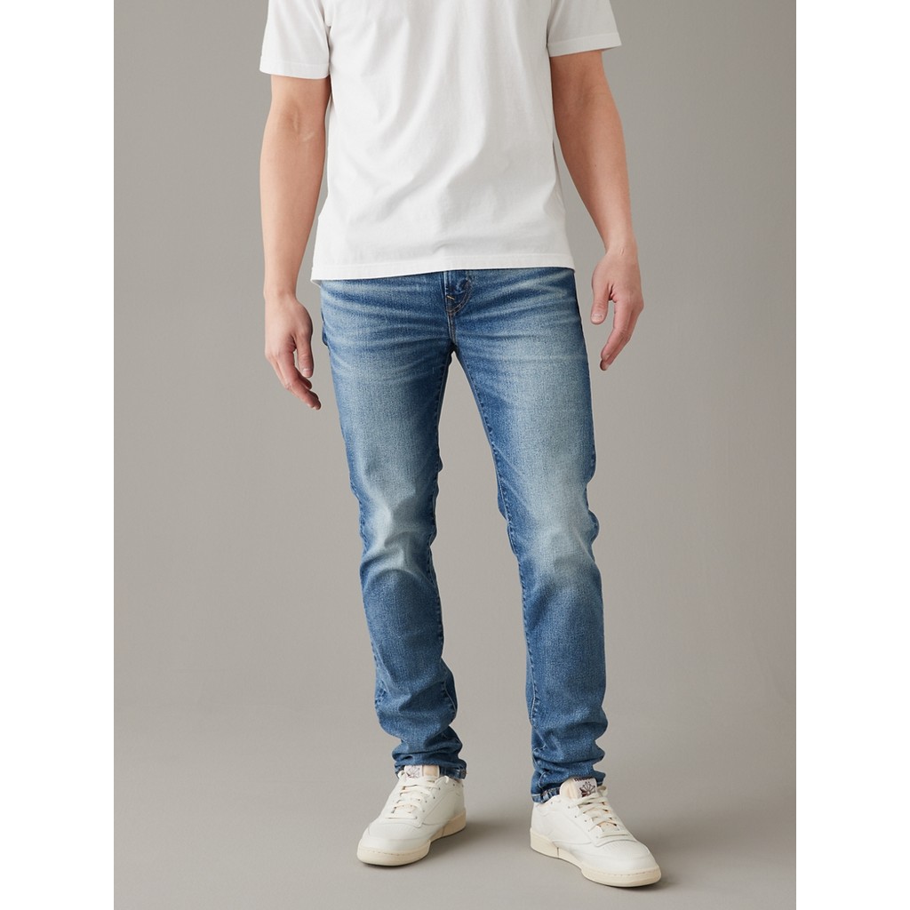 American Eagle กางเกงยีนส์ผู้ชาย MEDIUN CLEAN SLIM FIT สี MEDIUM INDIGO WASH - 011-6661-540