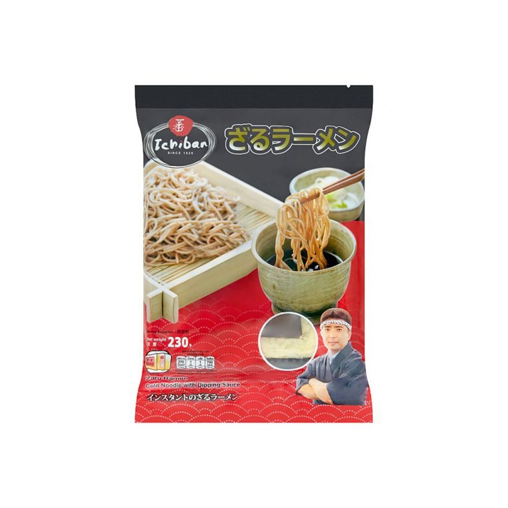 🐙 อิจิบัน บะหมี่เย็น 230 กรัม 🐟 ICHIBAN ZARU RAMEN 230 G. 🐞   🐒