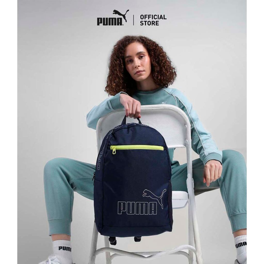 PUMA Basics กระเป๋าสะพายหลัง PUMA Phase Backpack II สีฟ้า - 09116602