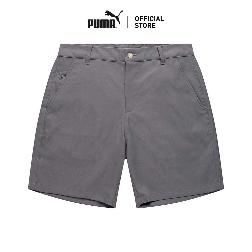 PUMA Golf กางเกงขาสั้นเล่นกอล์ฟ Dealer 7 นิ้วสำหรับผู้ชาย สีเทา - 63315505