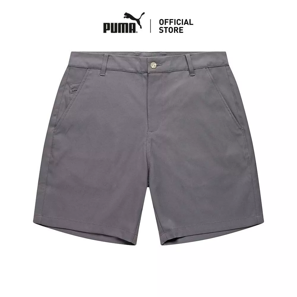 PUMA Golf กางเกงขาสั้นเล่นกอล์ฟ Dealer 7 นิ้วสำหรับผู้ชาย สีเทา - 63315505