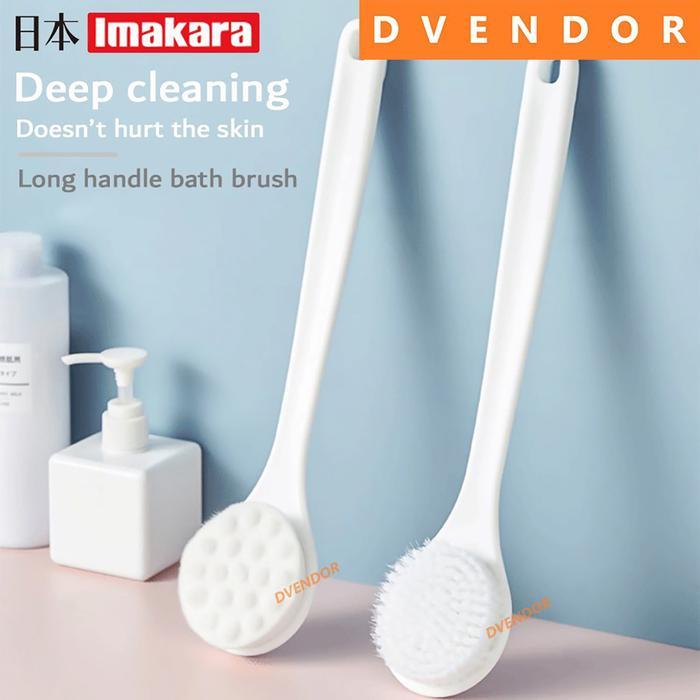 Reniaofficial IMAKARA SOFT AND SMOOTH BACK BRUSH เครื่องมือขัดอาบน้ํายาวของญี่ปุ่น