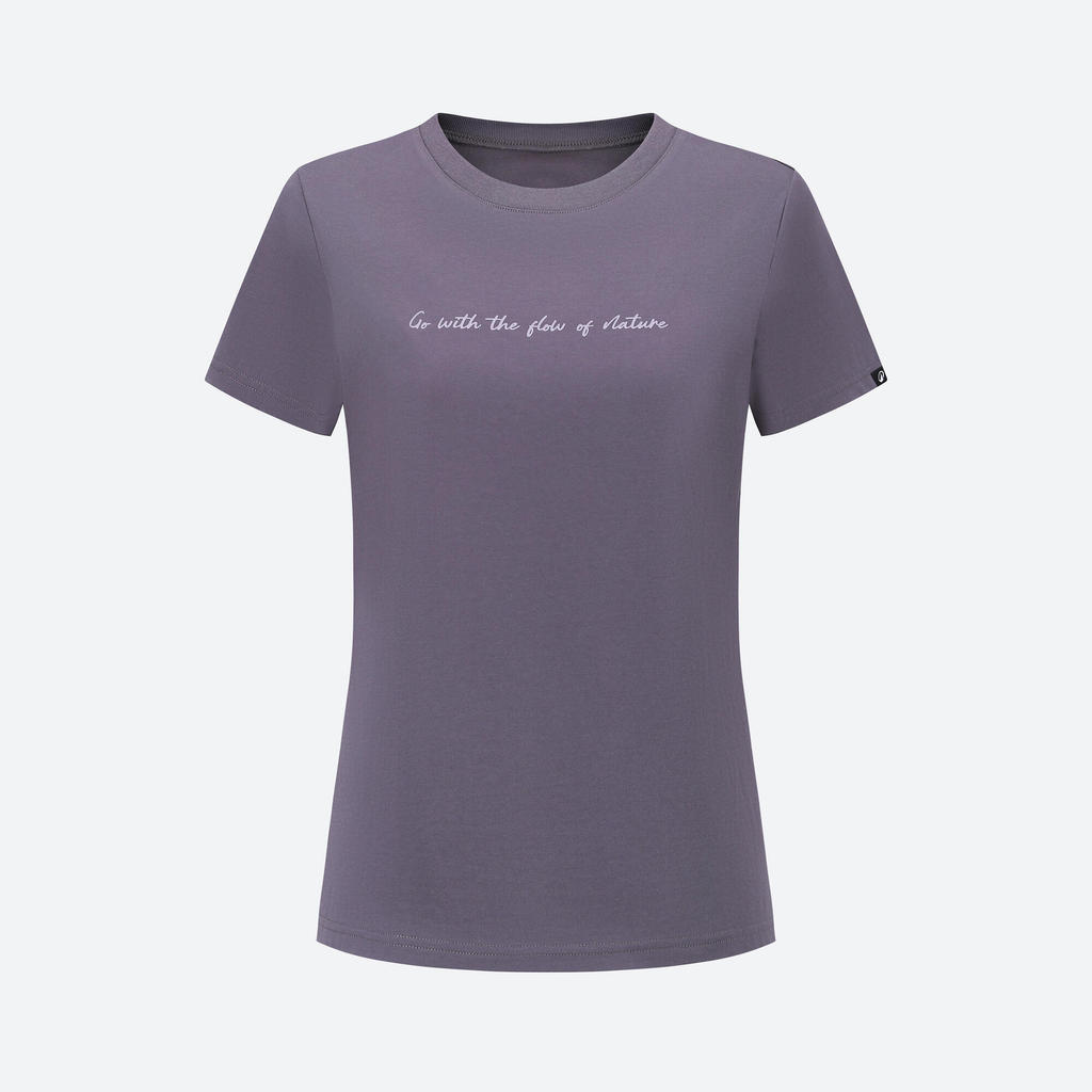 เสื้อเดินป่าสำหรับผู้หญิงรุ่น NH500 - เทาขี้เถ้า | Women's Hiking T-shirt - NH500 - Ash Grey
