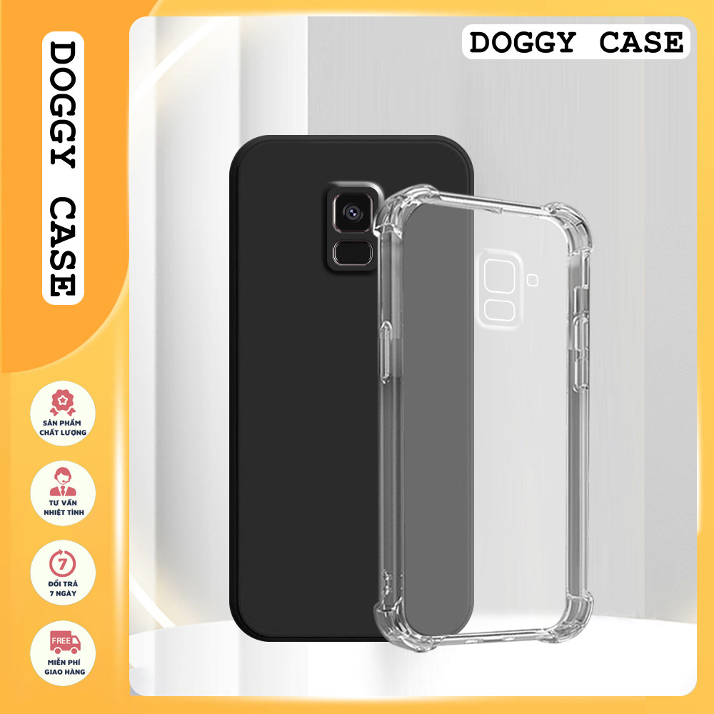 เคส Samsung A5 2018 / A8 2018 / A8 Plus / A8+ ปกป้องกล้อง TPU กันกระแทกโปร่งใส
