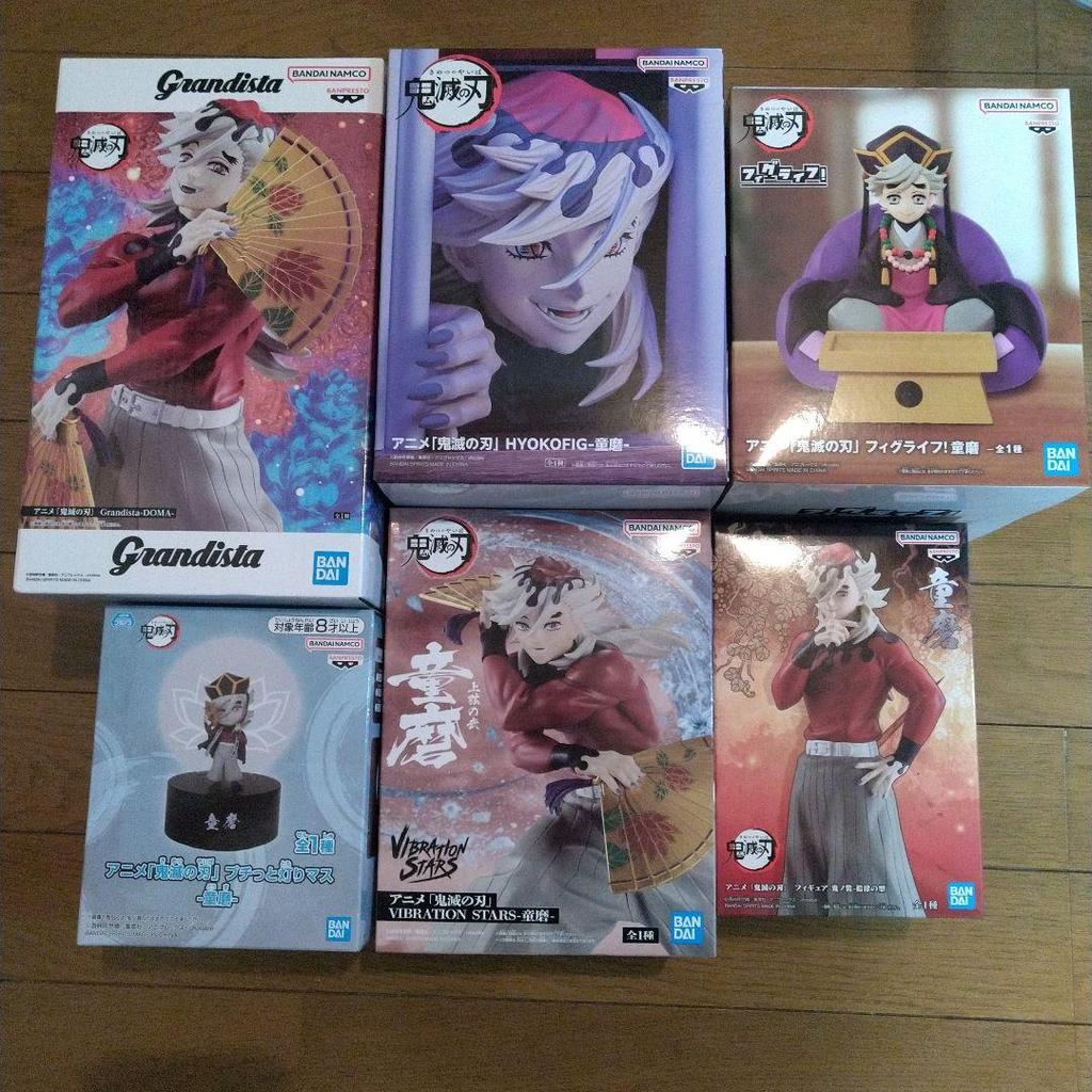 【Direct from Japan】Demon Slayer: Kimetsu no Yaiba อันดับสอง Douma Figure Set จาก 6【Japan Exclusive】