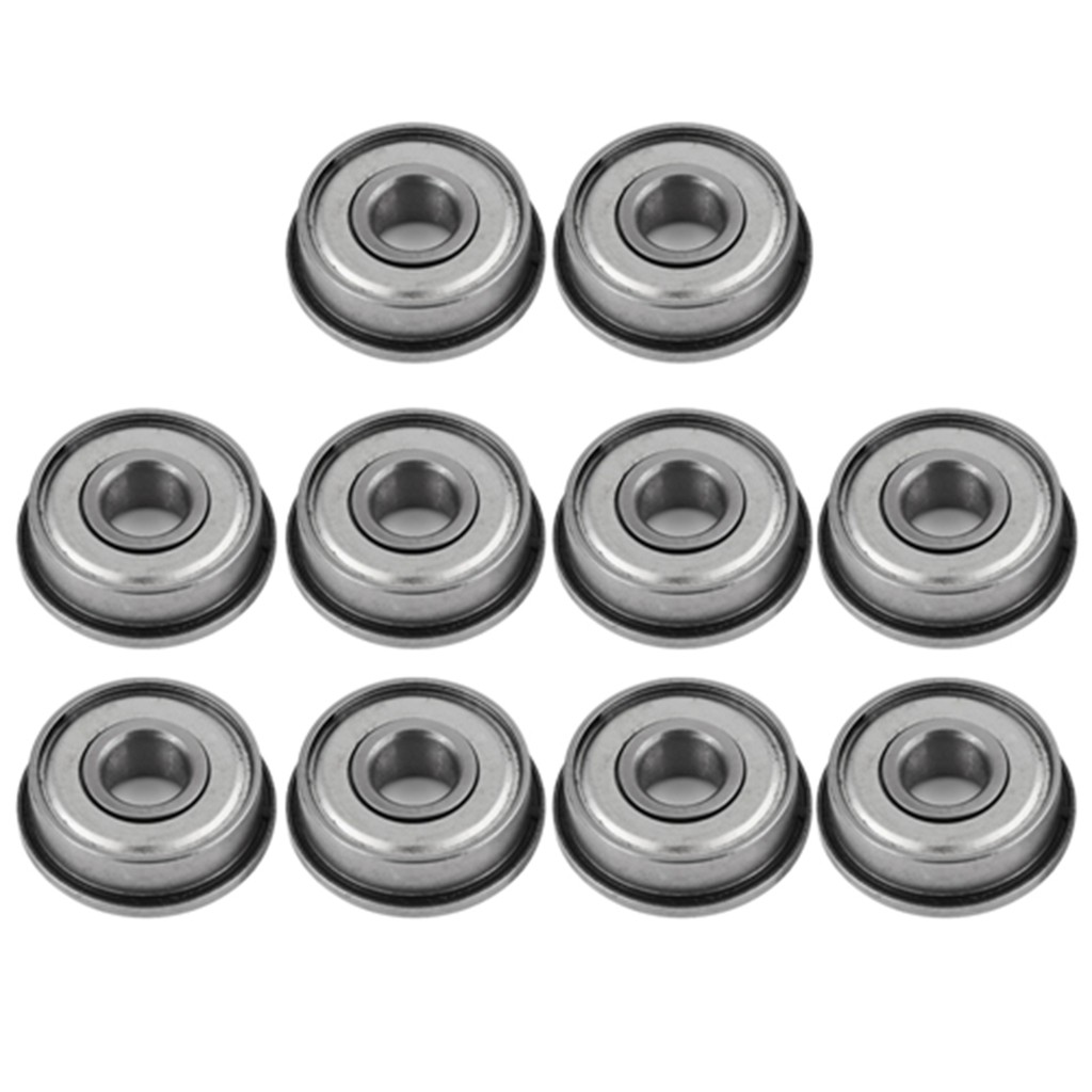 [Mmoo] แบริ่งโล่คู่, Miniature F608Z Bearing Steel Metal 10 ชิ้นของเล่นเครื่องมือไฟฟ้าประตูสําหรับอุ