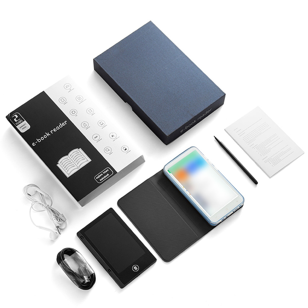 [จัดส่งภายใน 24 ชม.] หน้าจอใส E-Reader ขนาด 5 นิ้วสําหรับวิดีโอหนังสือไฟฟ้า PDF แบบพกพาพร้อมแท็บเล็ต