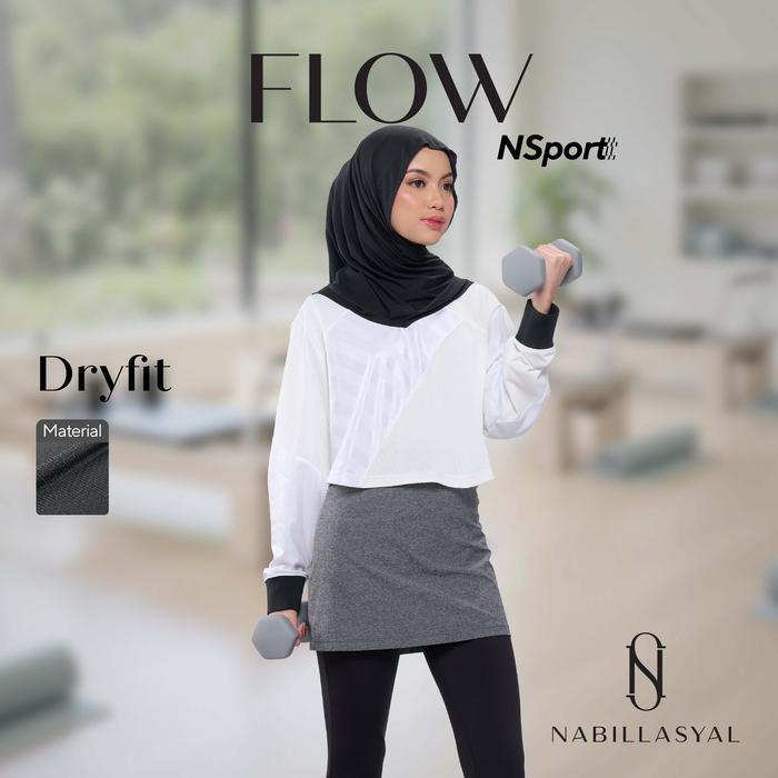 Nabillasyal Hijab Sport Instant Hijab Anti UV Sports Nsport Flow Series