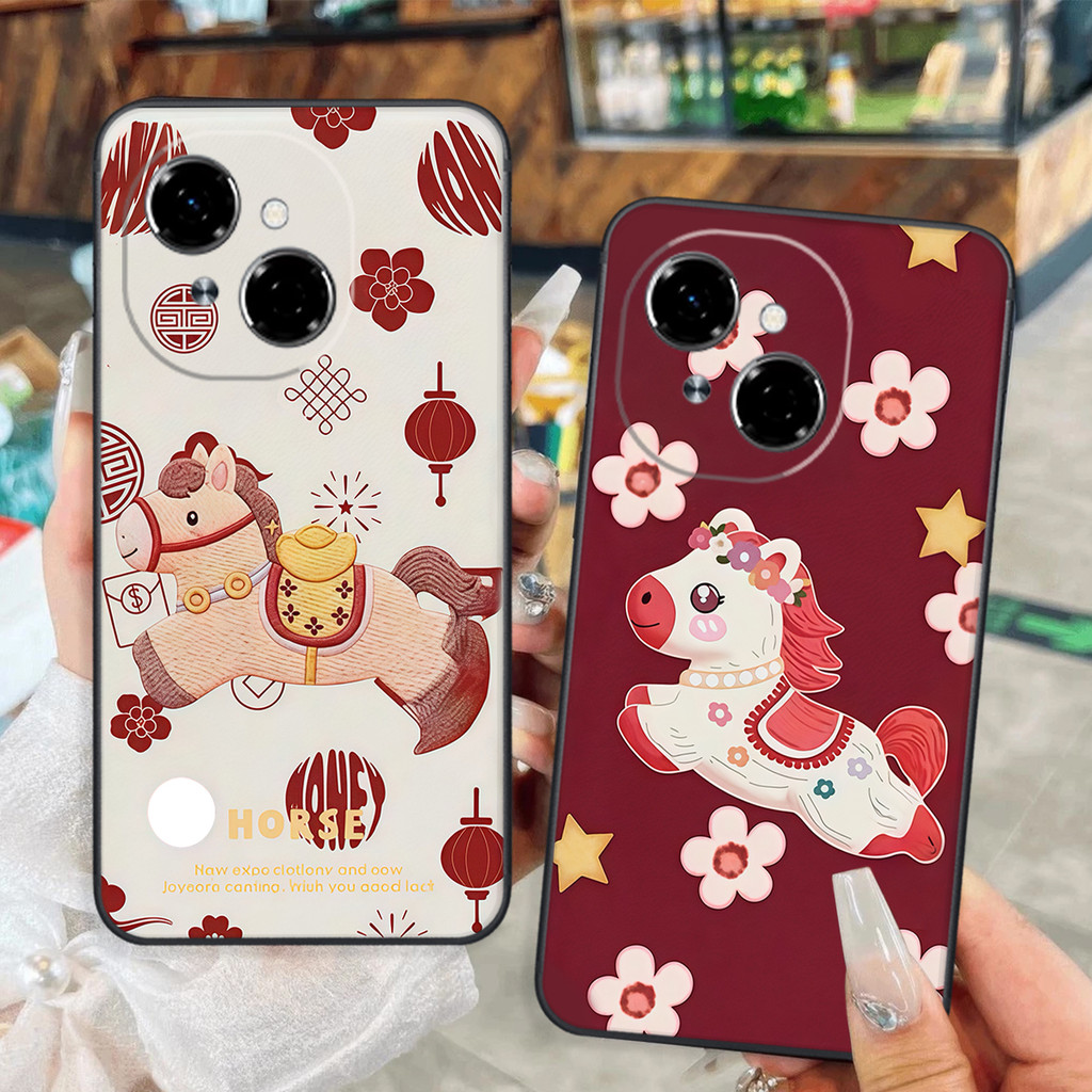 Tecno SPARK GO 1 / SPARK GO 2025 เคส Lucky Horse เพื่อโชคลาภ