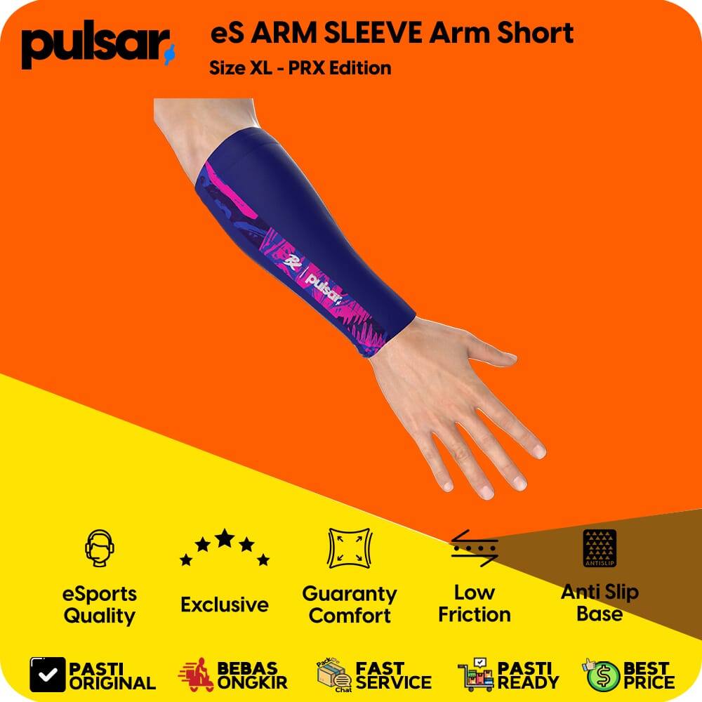 Pulsar เมาส์สําหรับเล่นเกมอุปกรณ์เสริม eS ARM SLEEVE แขนสั้นขนาด XL PRX Edition สบายไม่มีรอยต่อ Fit 