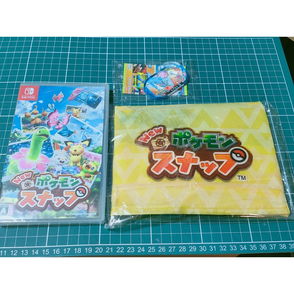 Nintendo Switch New Pokemon Snap Japanese Laplace tag and eco-bag included