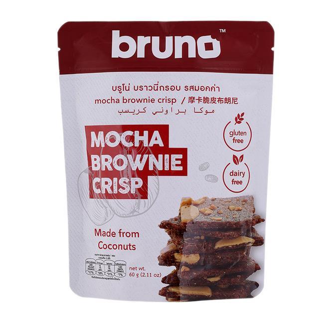 🌷 บรูโน่บราวนี่กรอบรสมอคค่า 60กรัม 🍃 8859069903706 🌻 Bruno Mocha Brownie Crisp 60g. 🌿 ของแห้งและเครื