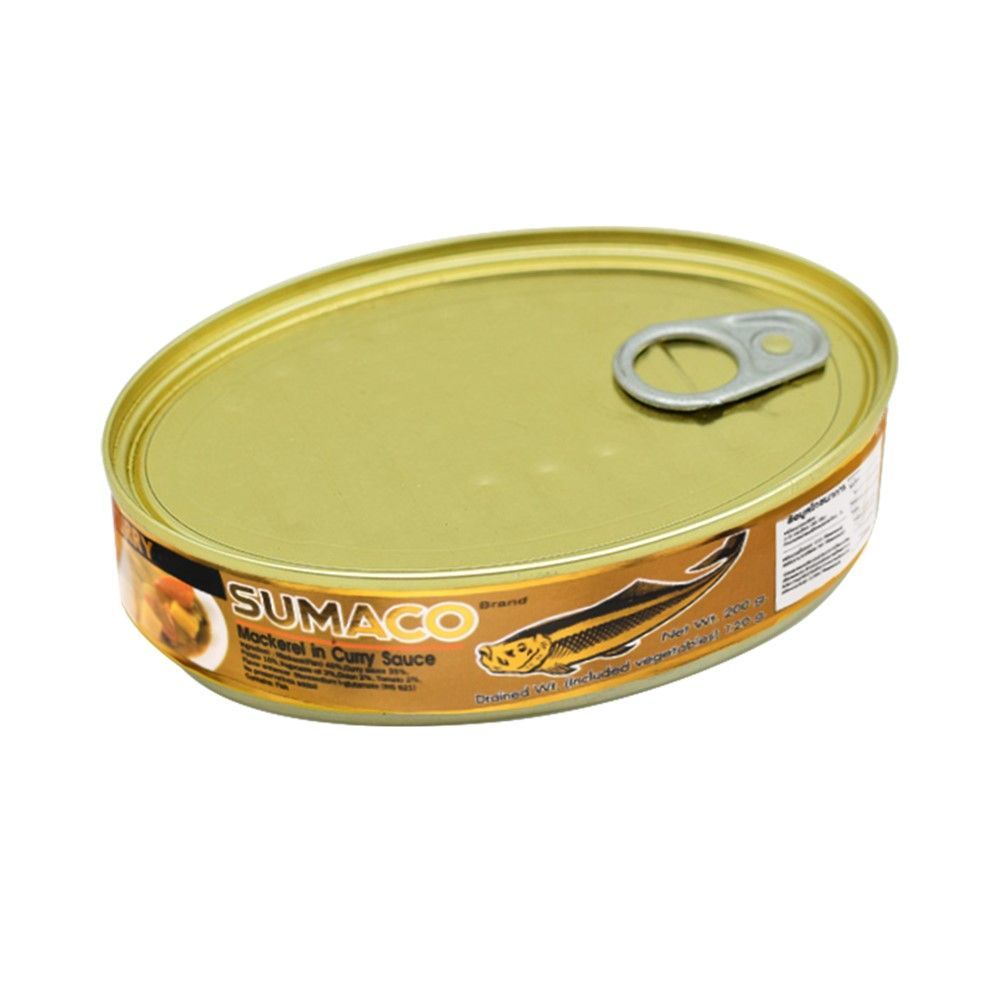 🍨 ซูมาโก ปลาแมคเคอเรลในซอสแกงกระหรี่ 215 ก ☕ SUMACO MACKEREL IN CURRY SAUCE 215 G. 🍮 อาหารแห้งและเคร