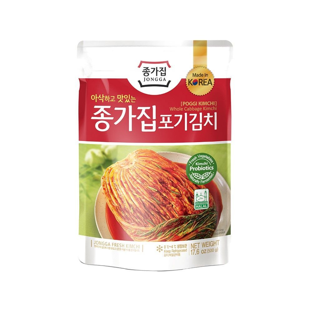 🍨 จงกา โพกี กิมจิ แคบเบจ 500 กรัม ☕ JONGGA POGI KIMCHI CABBAGE 500 G 🍮 อาหารแห้งและเครื่องปรุง 🍰 DRI