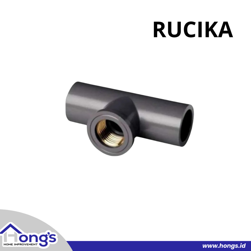 Tee Dd Kuningan Rucika Aw 3/4 นิ้ว / T / Connection Tee Pvc Aw 3/4"