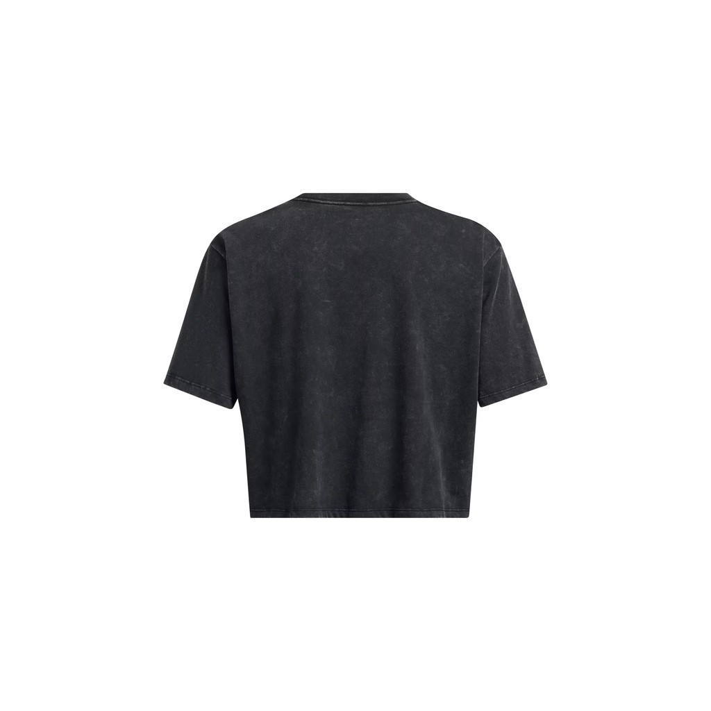 Under Armour เสื้อคร็อปแขนสั้นทรงหลวมสำหรับผู้หญิง UA Wash Logo — صورة 5