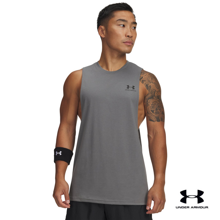 Under Armour เสื้อกล้ามสำหรับผู้ชาย UA Left Chest Cut-Off