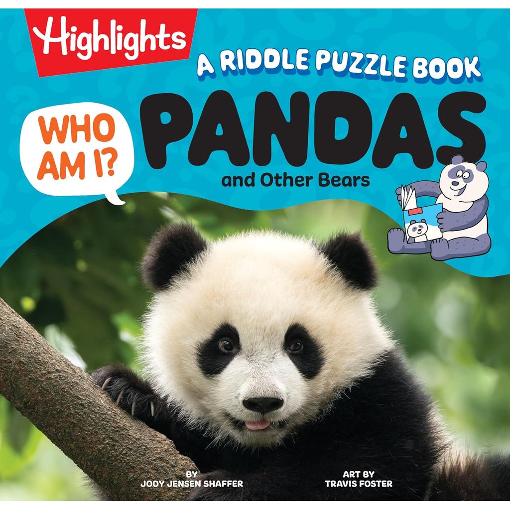 WHO AM I? PANDAS AND OTHER BEARS: A RIDDLE PUZZ;E BOOK (HC) (9781639623839) c321 crma