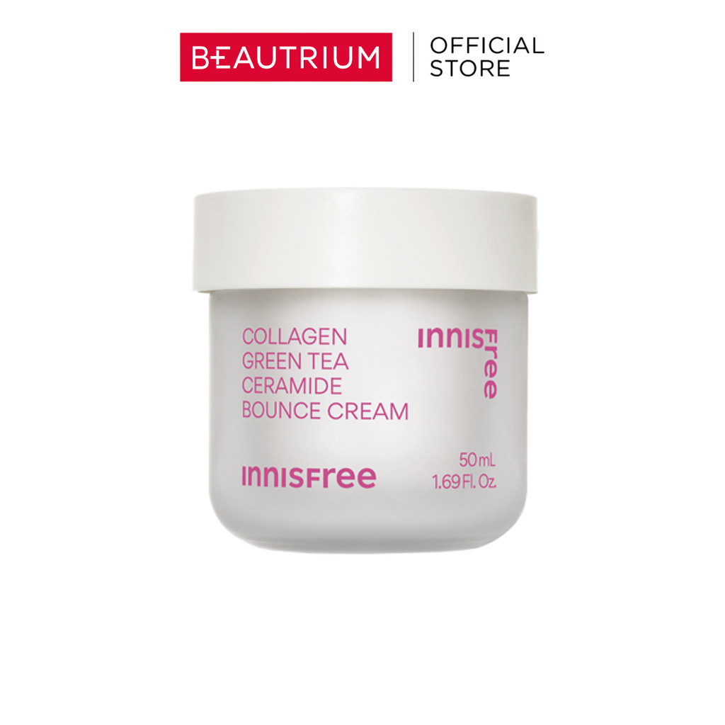 INNISFREE Collagen Green Tea Ceramide Bounce Cream 50ml ผลิตภัณฑ์บำรุงผิวหน้า