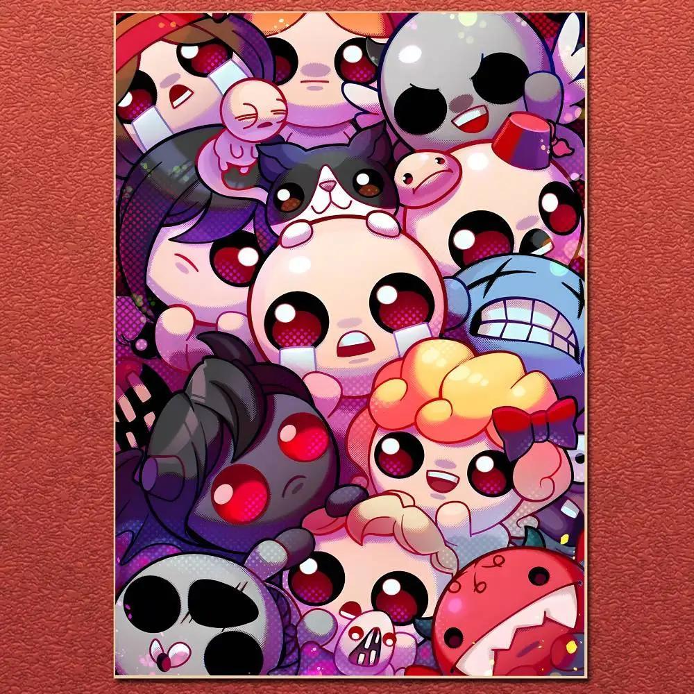 The Binding of Isaac การ์ตูน Art เกมโปสเตอร์ผ้าใบพิมพ์ Wall Art สําหรับบ้านห้องนอนห้องนั่งเล่นตกแต่ง