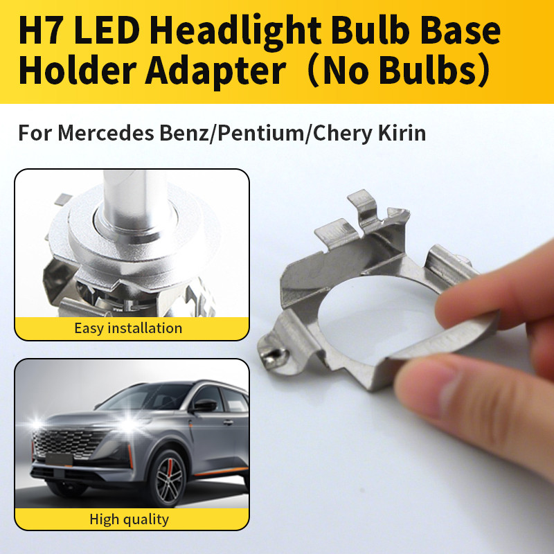 10PCS H7 LED ไฟหน้าอะแดปเตอร์ผู้ถือหลอดไฟฐานซ็อกเก็ตรถยนต์สําหรับ Mercedes-Benz CE ML CLK GLA GL GL 