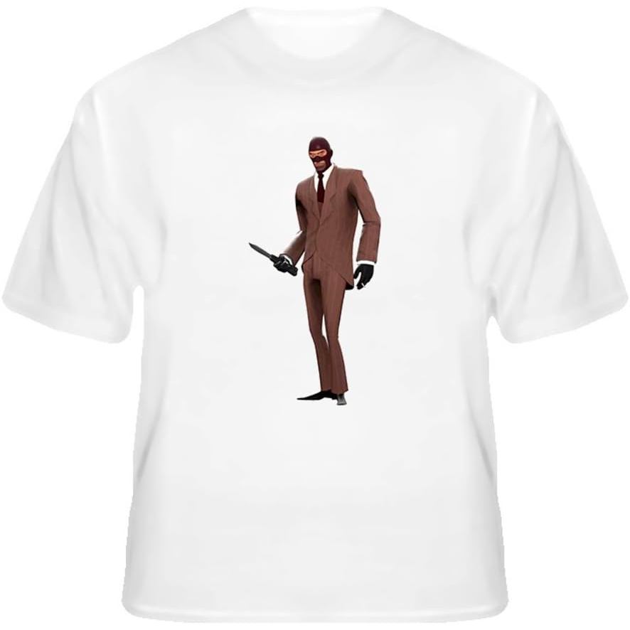 เสื้อยืดผ้าฝ้ายผู้ชาย Team Fortress 2 Spy T Shirt