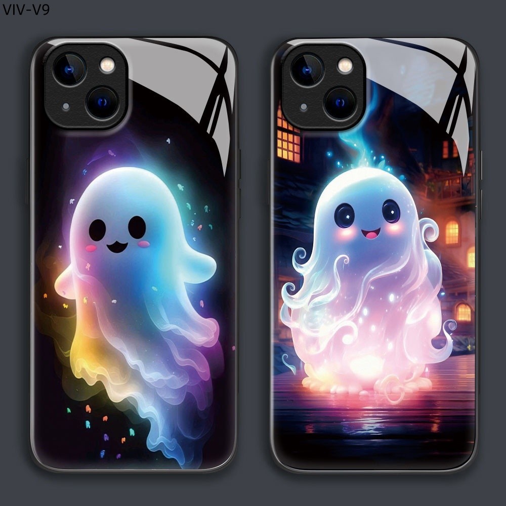 เคส For VIVO V23 V23E V21 V20 V19 V15 V11i V9 SE Pro 4G 5G เคสโทรศัพท์ เคสมือถือ เคสวีโว่ เคสแข็ง Phone Glass Case BLK
