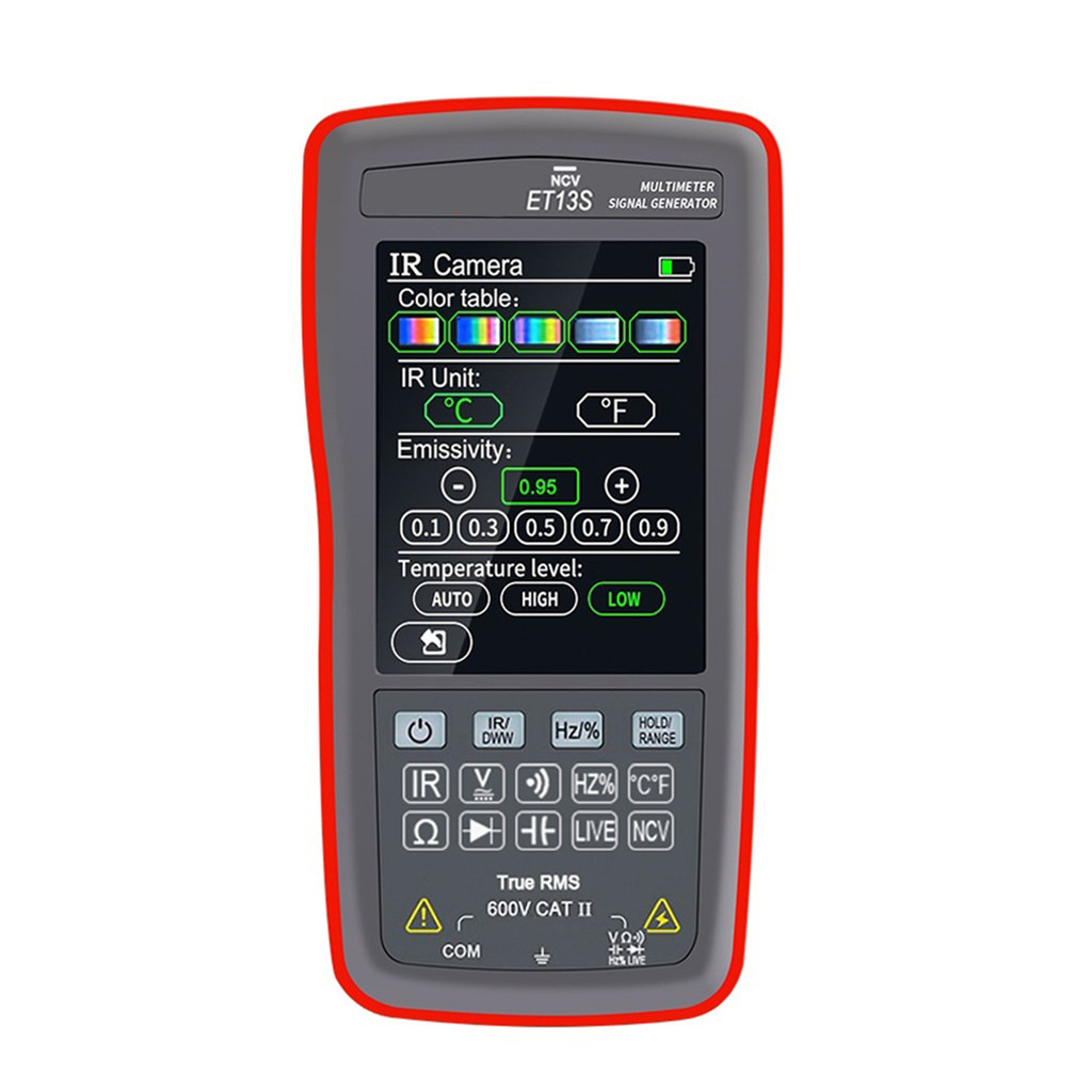 Tamaoth ET13S 2in1 Thermal Imager Multimeter 192*192 IR ความละเอียด 10000 นับหน้าจอสัมผัส 2.8 นิ้ว -