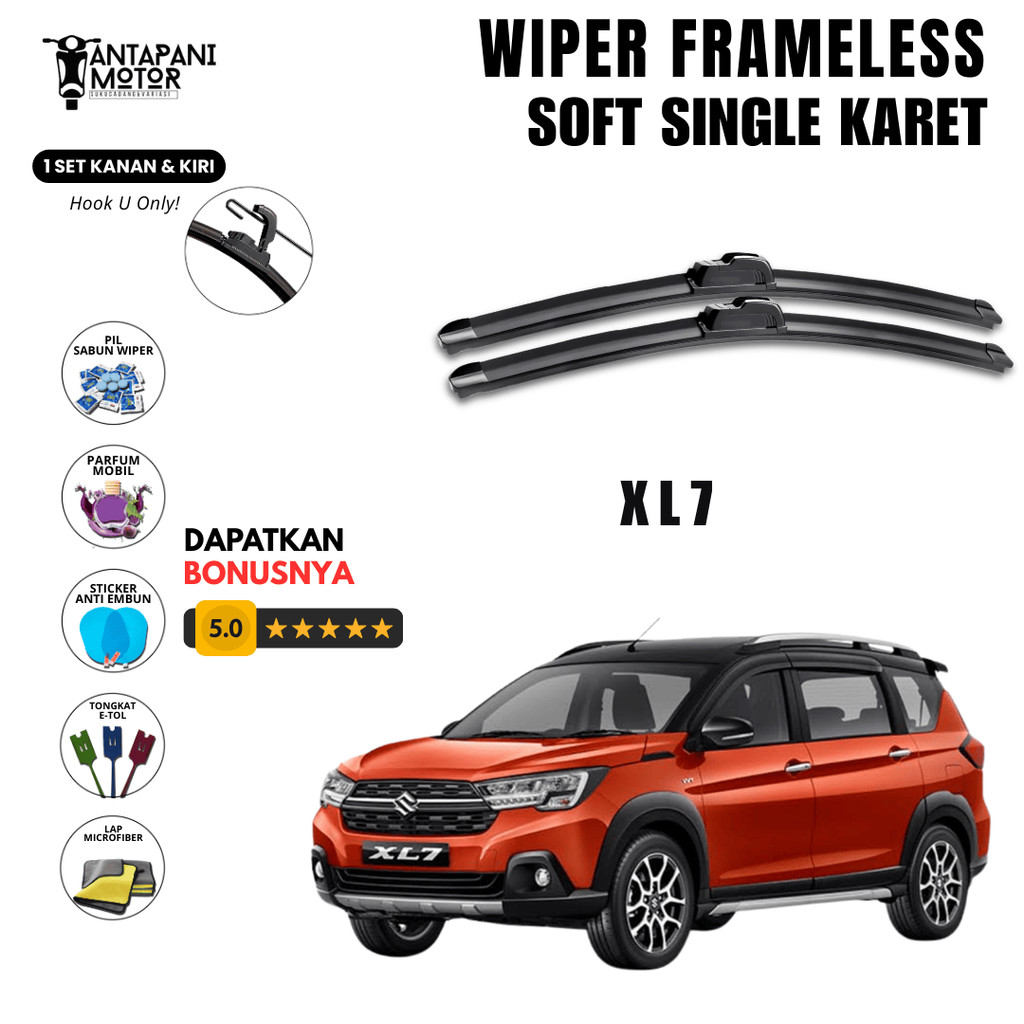 ที่ปัดน้ําฝนกระจกรถยนต์ Suzuki XL7 Frameless ฟรี 5 โบนัส
