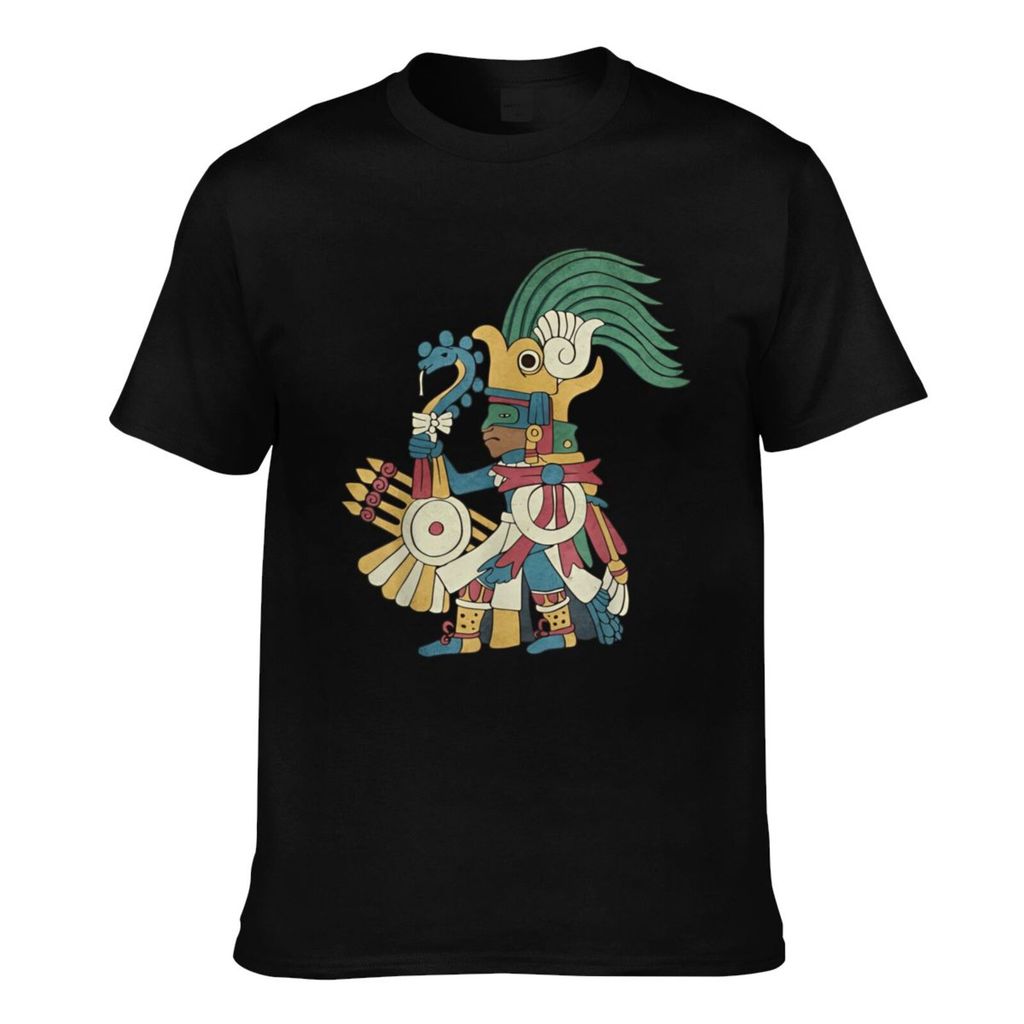 คุณภาพดี Huitzilopochtli Aztec God Aztec Mythology Mayan Sun War God Mens Cool เสื้อยืด