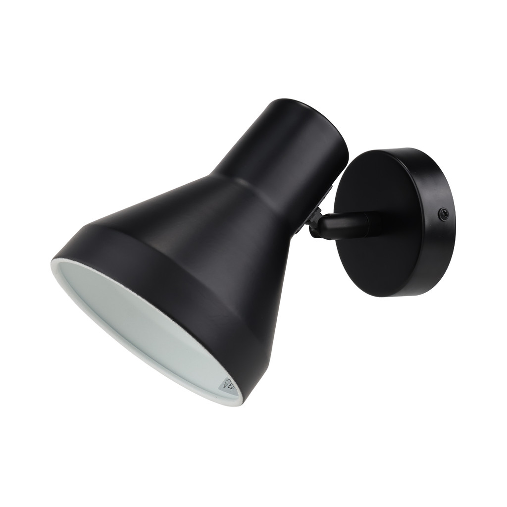 โคมไฟผนังเหล็ก E27x1 LUZINO รุ่น SK2521-1W-BK สีดำ