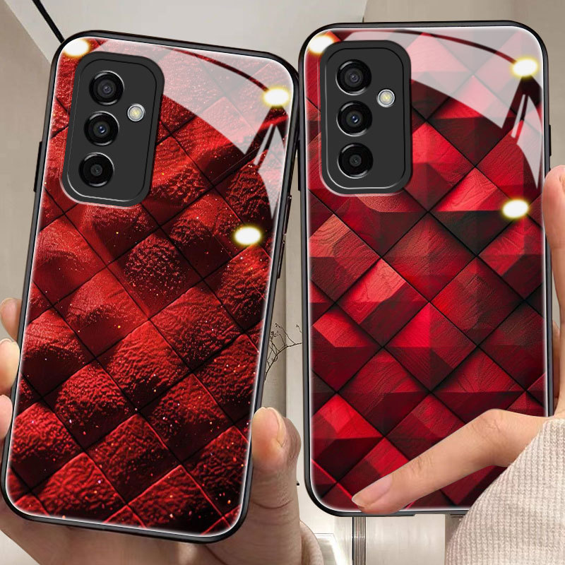 Rich ปลอกสําหรับ samsung a34,a41,a42,a50/s,a51,a80,a81,a90,j2/core/prime,j3,j4,j5,j6,j7/plus/s) กระจ