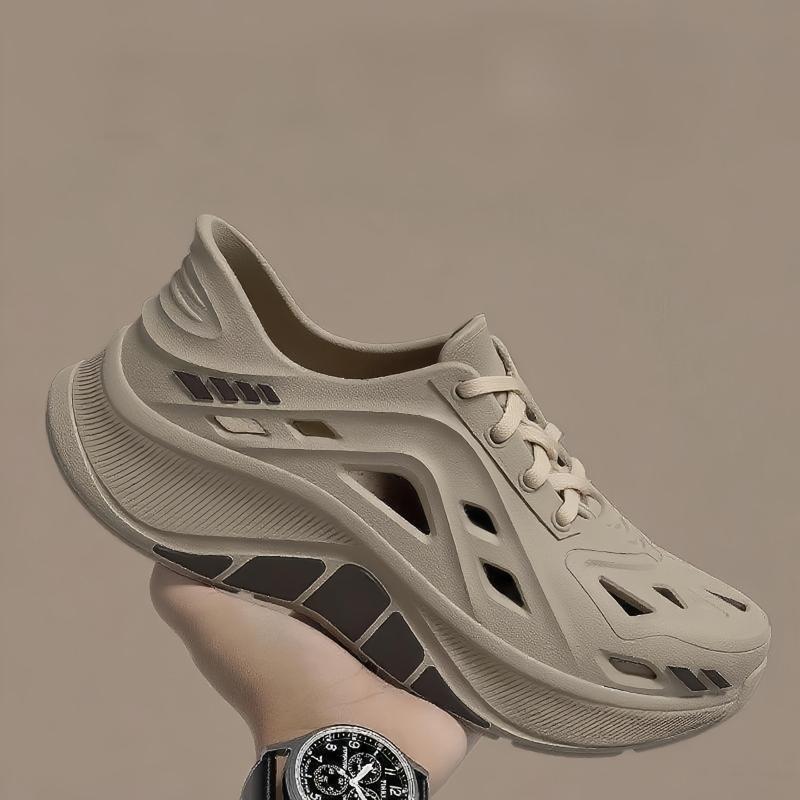 FOYA SHOES 2026 ใหม่ผู้ชายรองเท้ากีฬายาง INS ยอดนิยม 3 ซม. ลื่นกลิ่นทนสบาย 04568 - รูปที่ 3