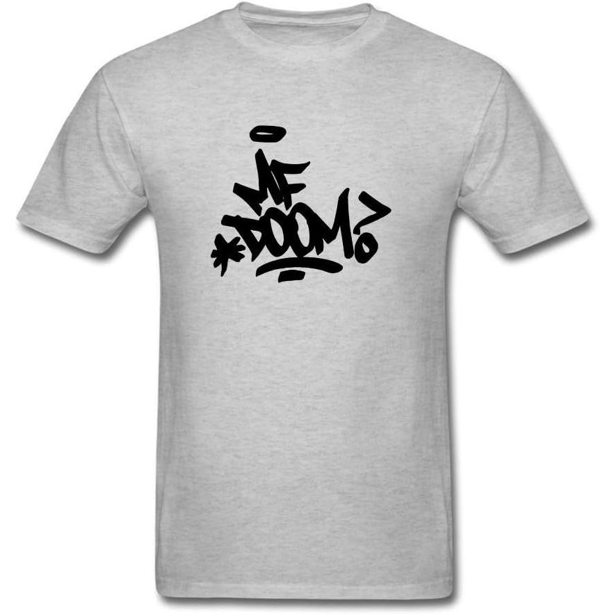 เสื้อยืดผ้าฝ้ายออกแบบ MF Doom สำหรับผู้ชาย