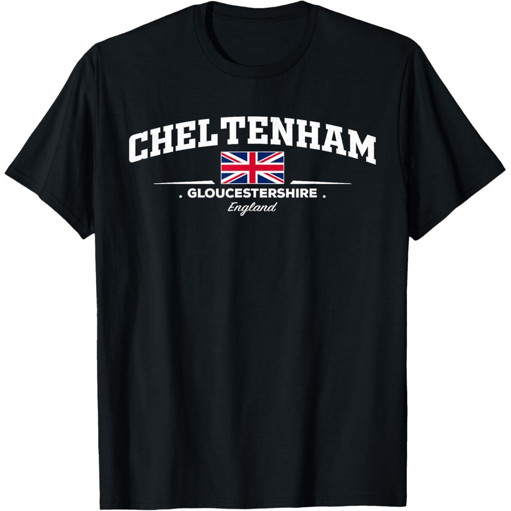 เสื้อยืดผ้าฝ้ายผู้ชาย Cheltenham England T-Shirt
