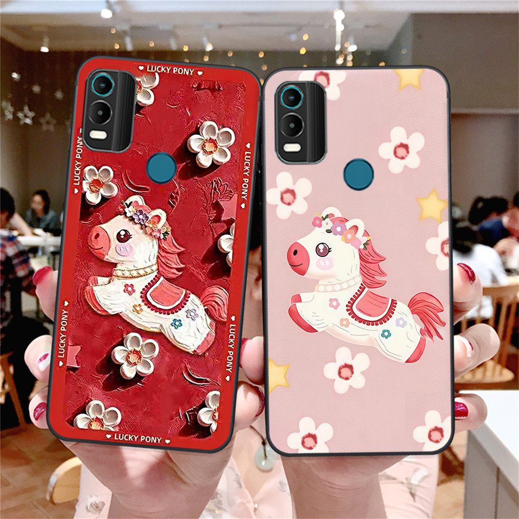 เคส Nokia C21 PLUS / Nokia C31 / C32 / G11 PLUS ลายม้าลัคกี้ปีใหม่น่ารัก