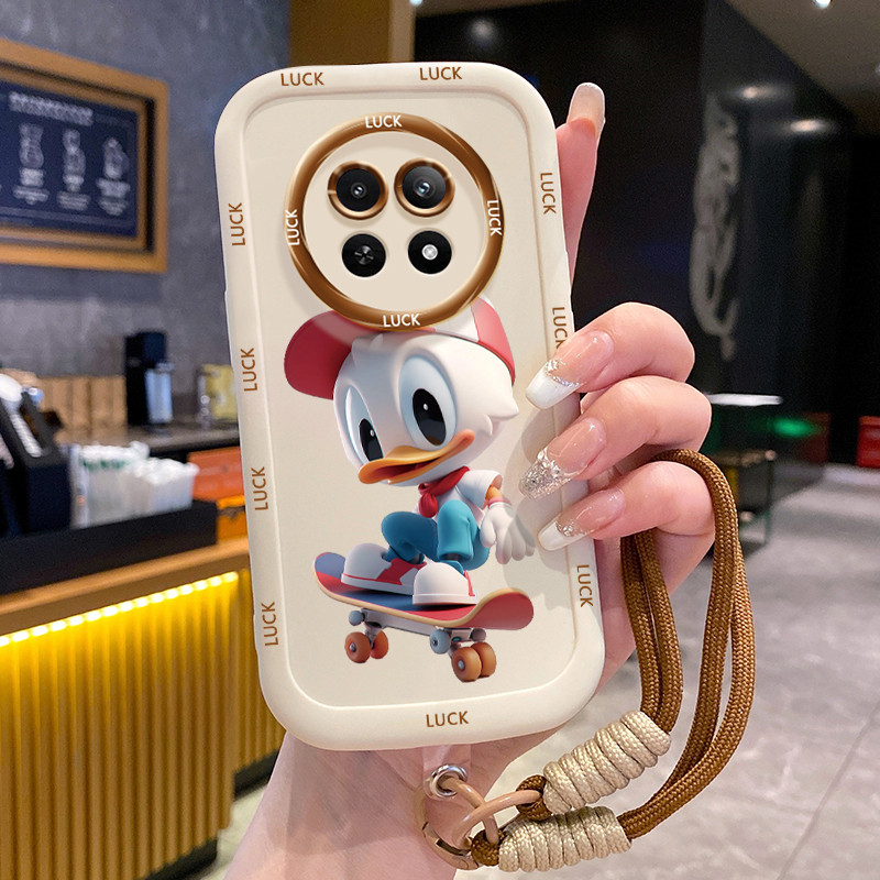 Realme 12 5G 13 5G C65 5G Narzo 70X 5G Narzo N65 5Gพร้อมเชือกเส้นเล็กการ์ตูน
