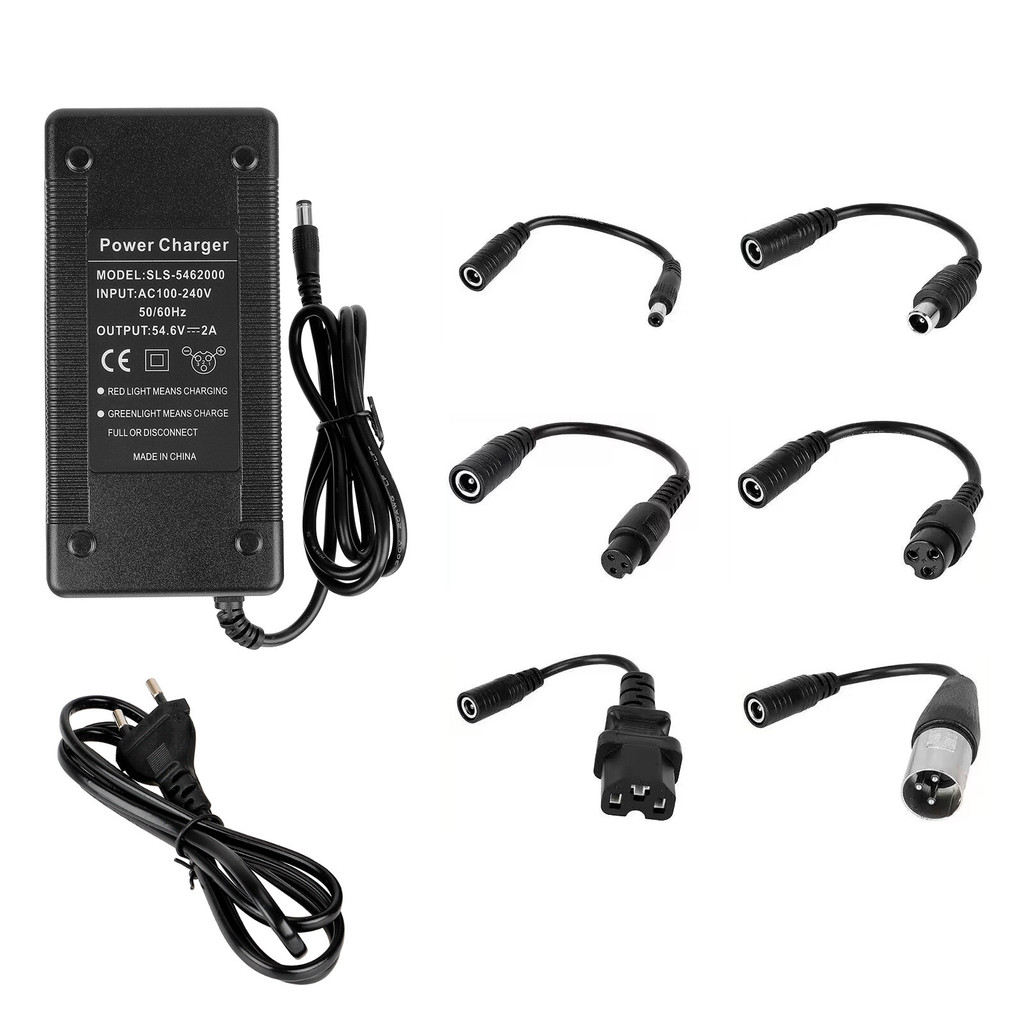 .Adapter แปลงไฟ 54.6V 2A เสริมพลังงานสกู๊ตเตอร์และจักรยานไฟฟ้า