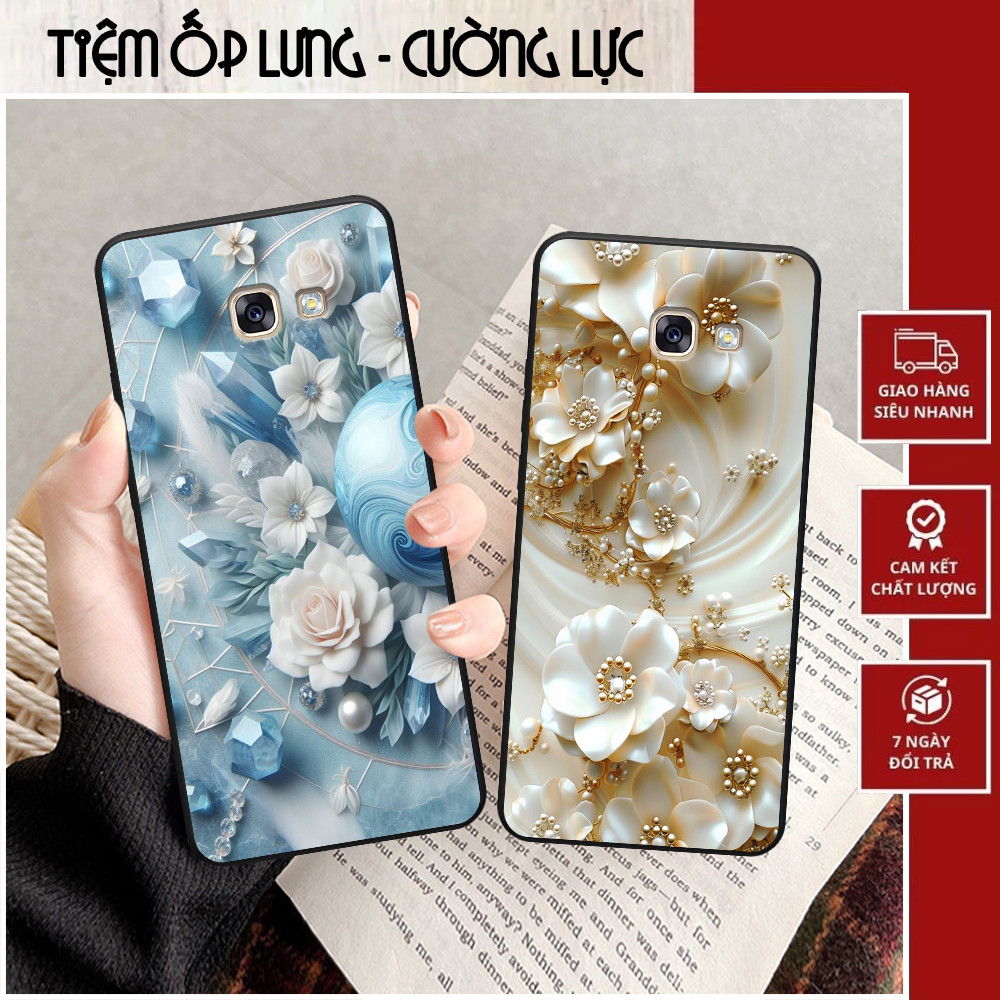 เคส Samsung A3 2017 / A5 2017 / A7 2017 พิมพ์ลายดอกไม้สีสันสดใส