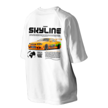 เสื้อยืด Nissan Skyline ไมโครไฟเบอร์
