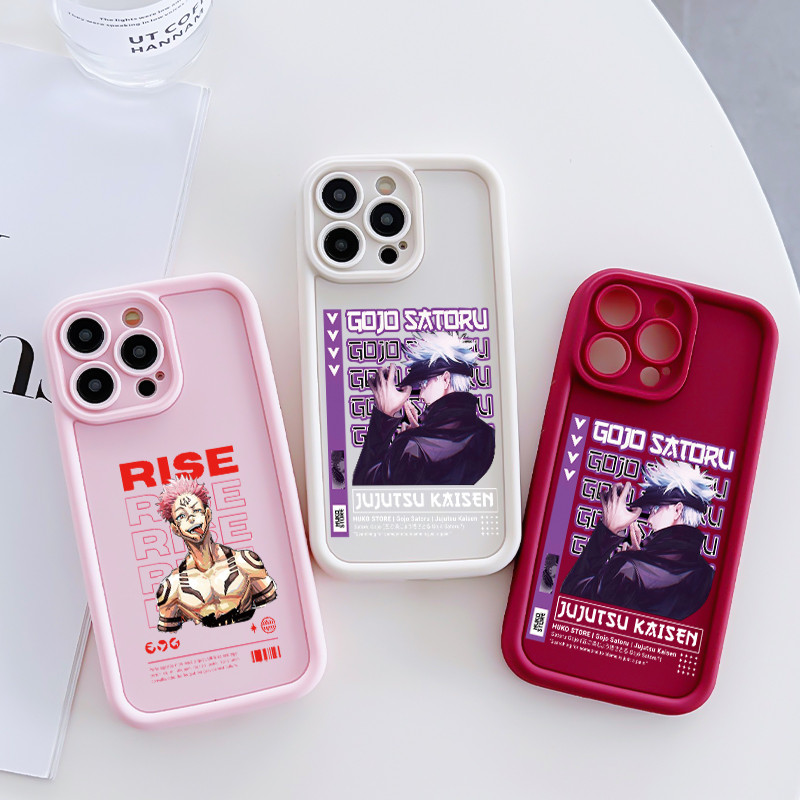 เคสสำหรับ OPPO A5 A3s A12E Realme C1 เคสโทรศัพท์ตัวละครในอนิเมะสามสีซิลิโคนกันกระแทก - รูปที่ 3