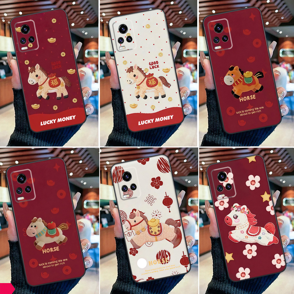 เคส Vivo V20 / V20 SE / V21 / V21E Lucky Horse Tet เพื่อโชคลาภ