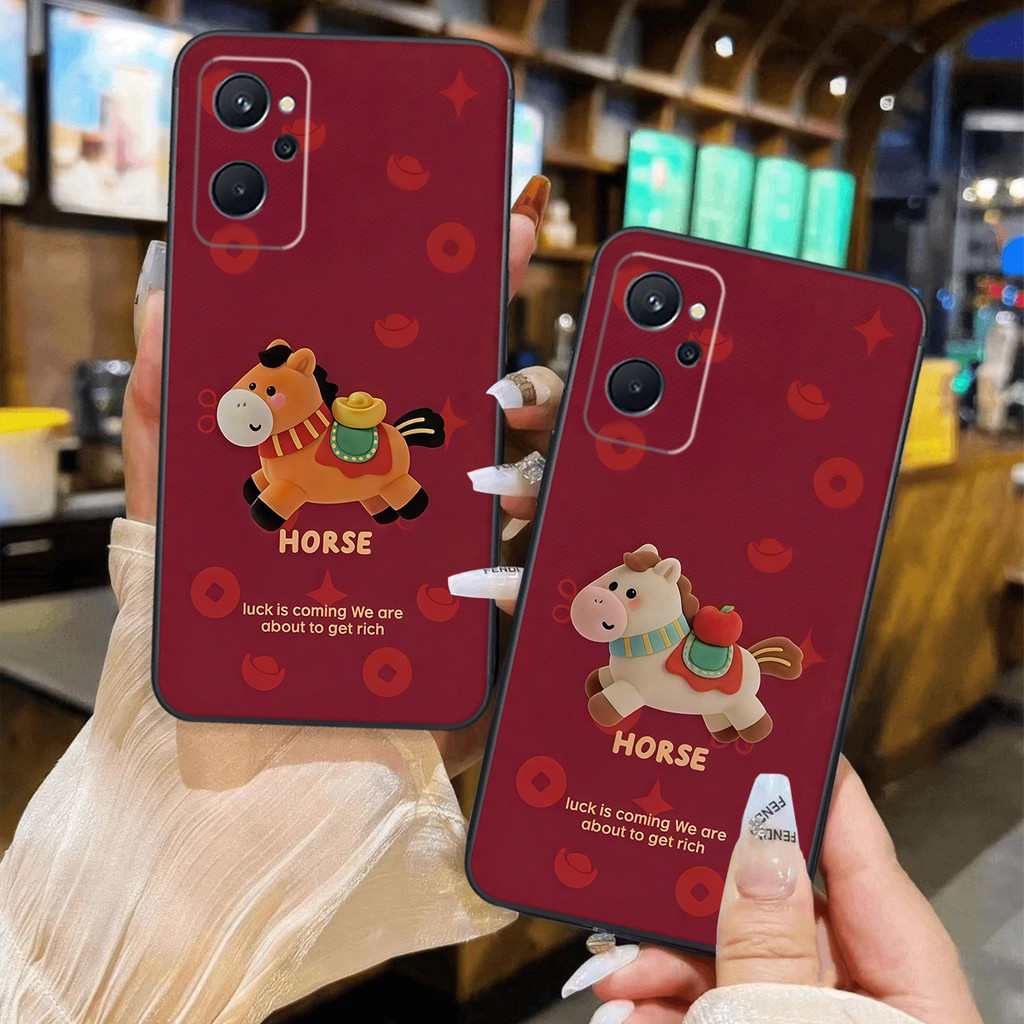 เคส Realme 9i / Realme 9 pro พิมพ์ลาย Lucky Horse เพื่อโชคลาภ