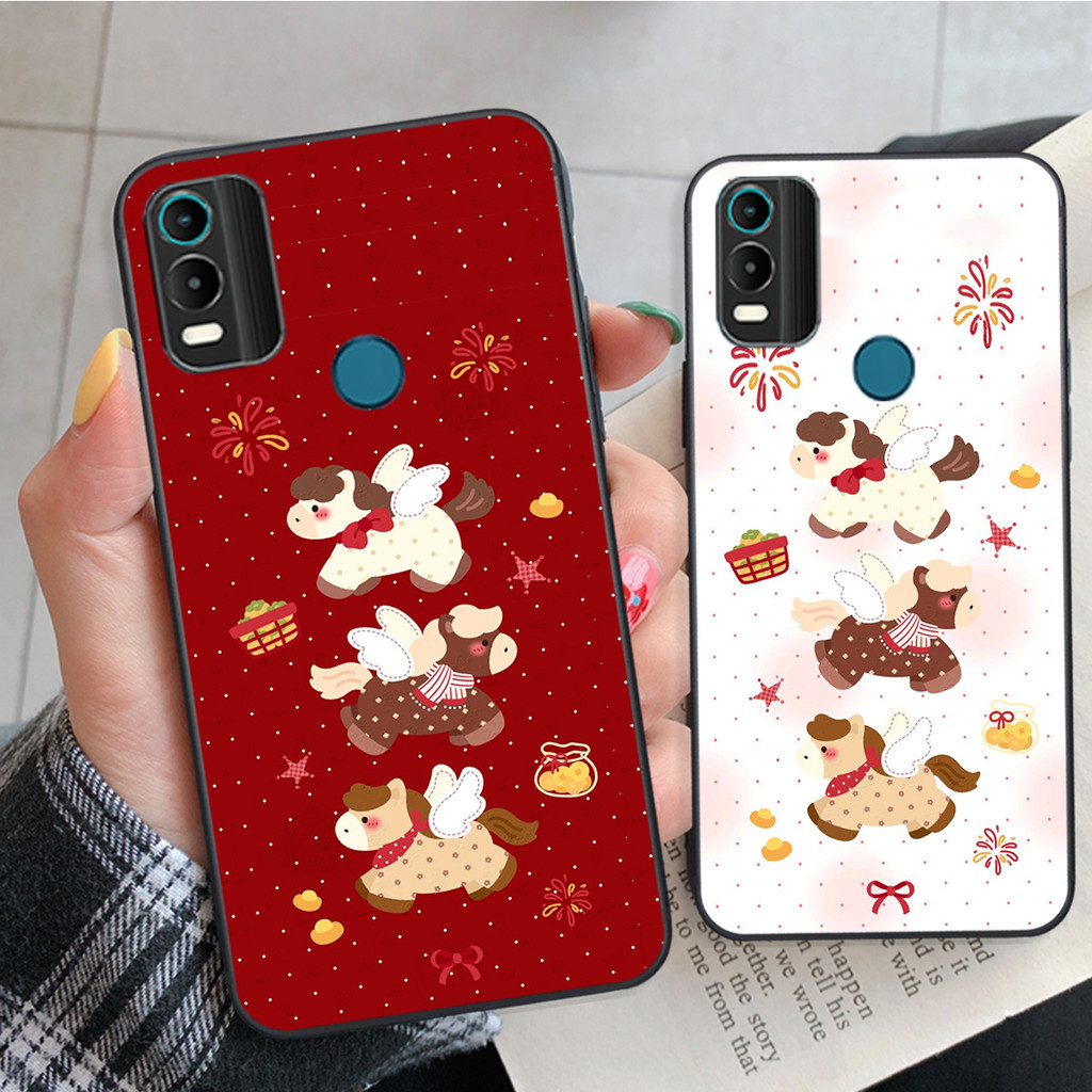 เคส Nokia C21 PLUS / Nokia C31 / C32 / G11 PLUS พิมพ์ลาย Lucky Tet Horse ป้องกันกล้อง